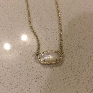 Kendra Scott white druzy necklace